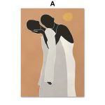 tableau africain femme contemporain