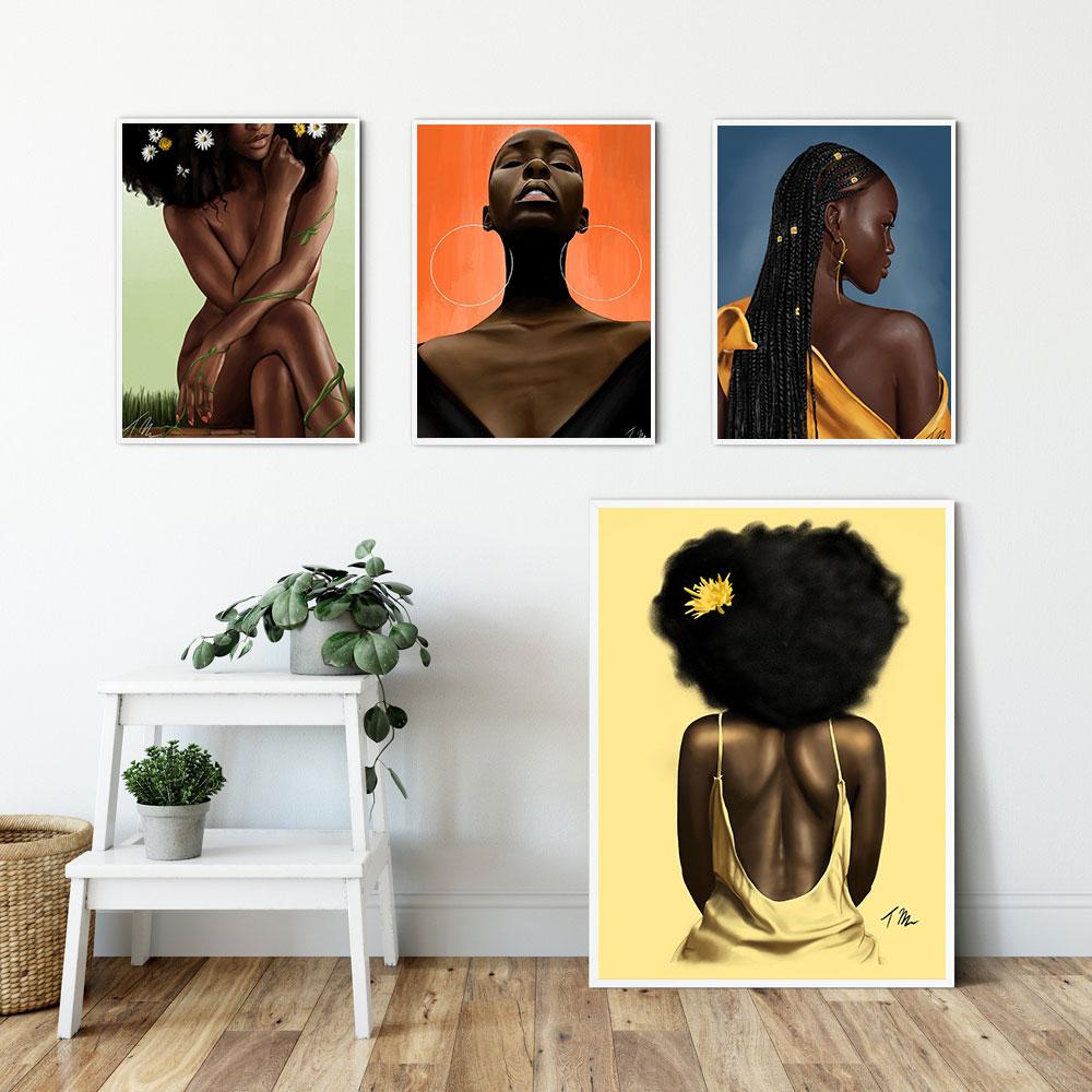 Tableaux africains traditionnels - Portrait – Image 7