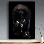 Tableaux africains traditionnels noir
