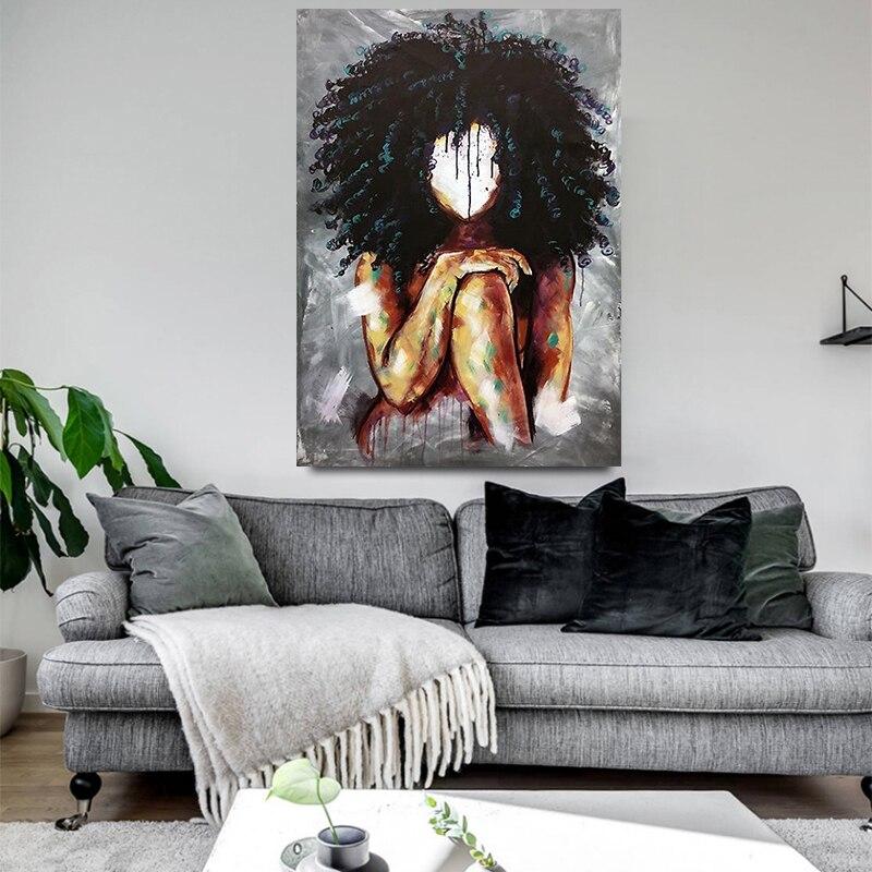 tableau femme africaine sans Visage