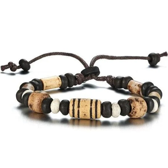 Bracelets africains pour homme en perles – Image 2