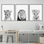 Tableaux africains traditionnels faune