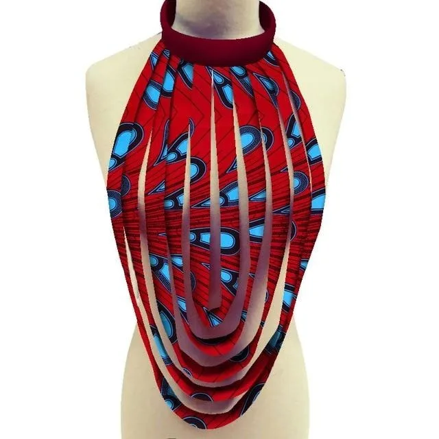 Colliers africains en tissu