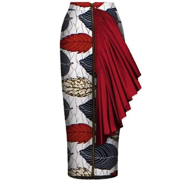 Jupes africaines crayon taille haute