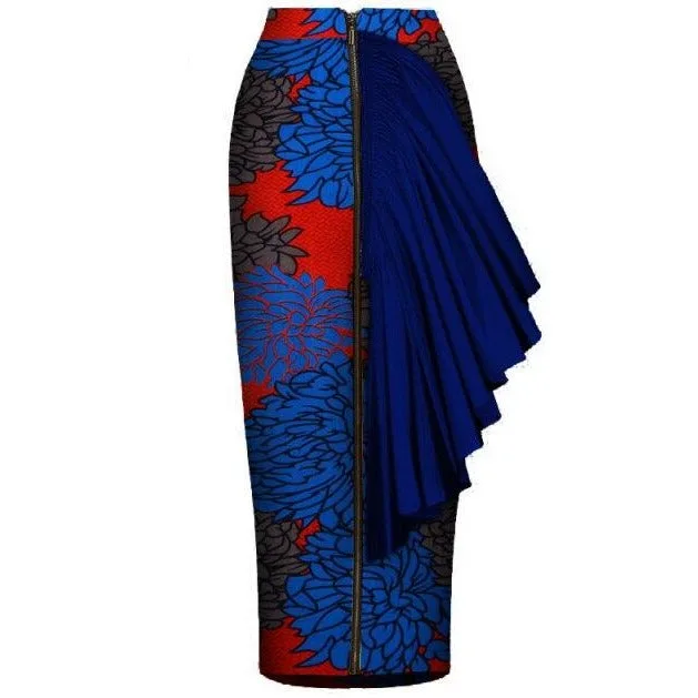 Jupes africaines crayon à motif