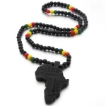 Colliers africains en bois