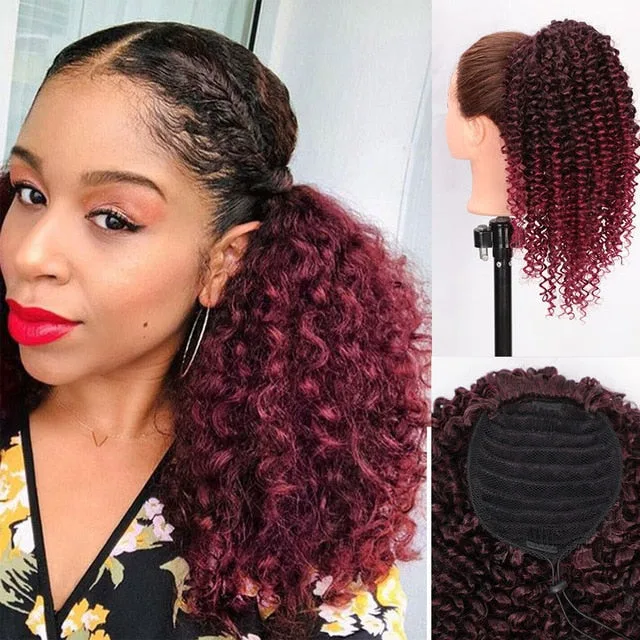 Perruques afro tressée à motif écailles et chignon – Image 6