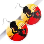 Boucles d'oreilles rondes plates