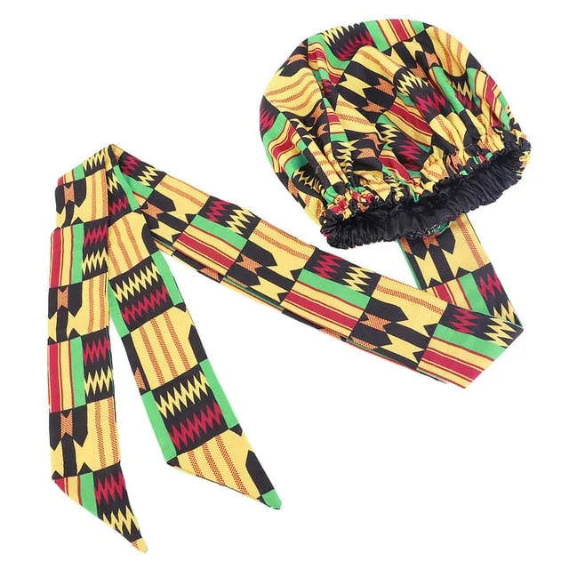 Foulard africain chapeau enveloppant – Image 2