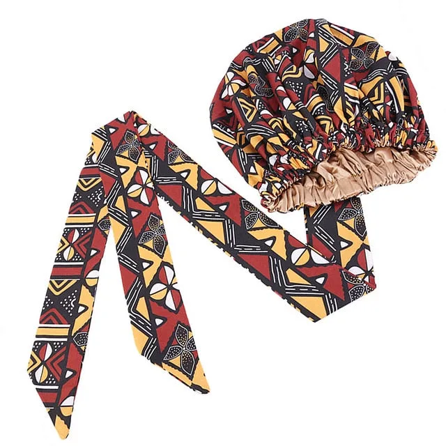 Foulard africain chapeau enveloppant – Image 5