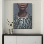 Tableaux africains traditionnels en format portrait