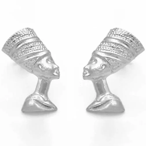 Boucles d'oreilles effigie royale africaine – Image 3