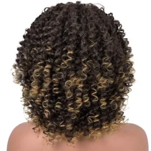 Perruques afro noir et blond