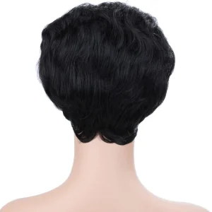 Perruques afro courte noire