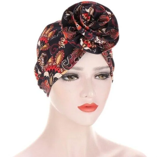 Foulard africain turban préformé