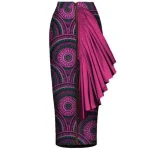 Jupes africaines longue fluide à motifs