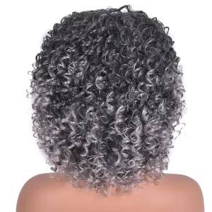 Perruques afro grise