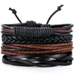 Bracelets africains en cuir fait main