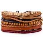 Bracelets africains en cuir