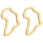 Boucles d'oreilles silhouette Afrique