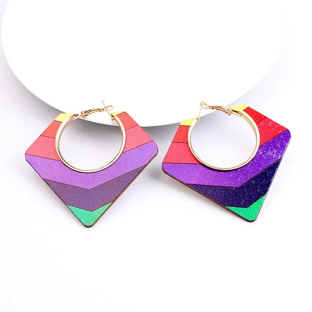 Boucles d'oreilles en tissu pagne – Image 7