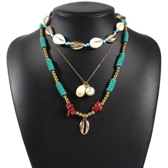 Colliers africains avec coquillages – Image 2