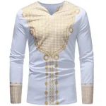 Chemises africaines pour homme dashiki à manches longues