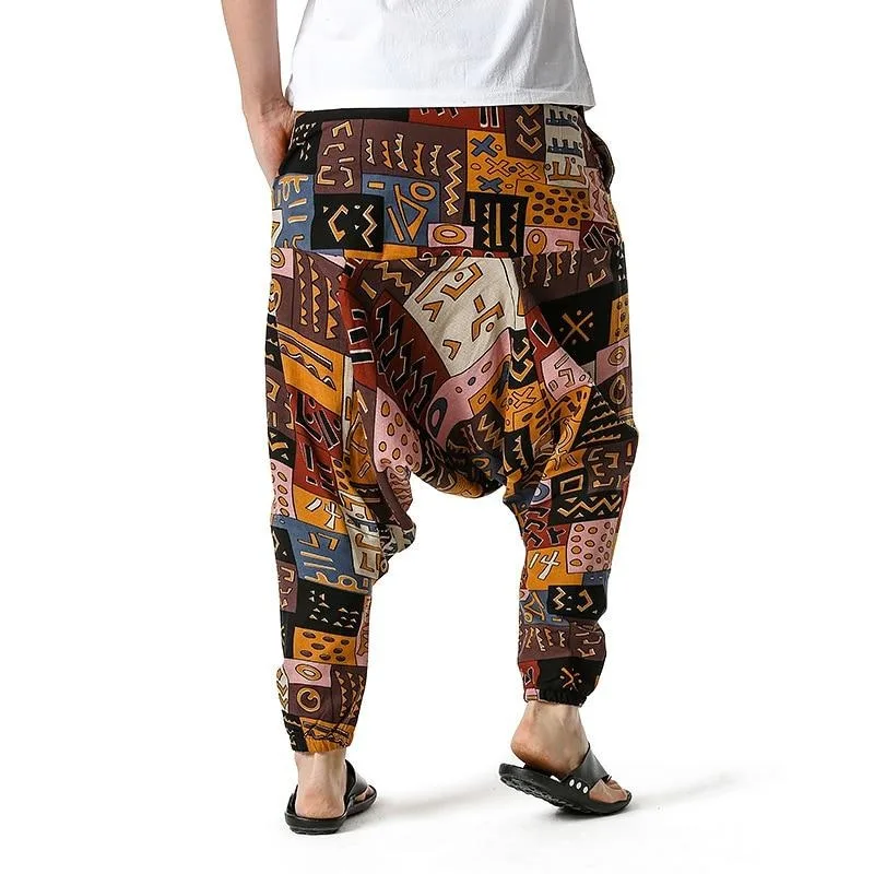 Pantalons africains hommes à motifs