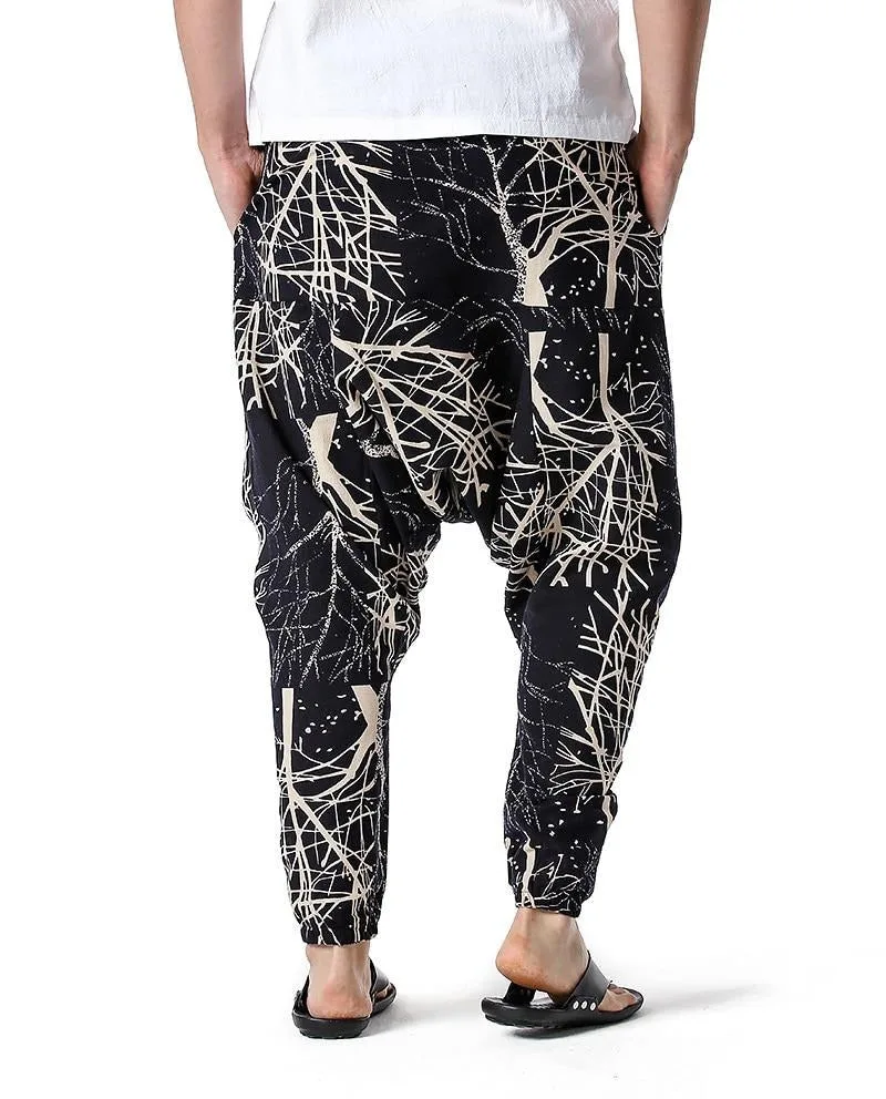 Pantalons africains hommes noir