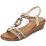 Sandales en tissu traditionnel