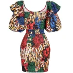 Robe africaine chic et ajustée