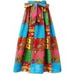 Jupes africaines longue en tissu traditionnel