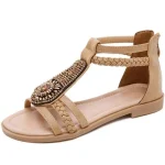 Sandales africaines beige
