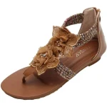Sandales africaines motif floral