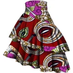 Jupes africaines mi-longue taille haute à imprimés