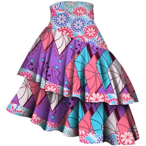 Jupes africaines motifs colorés