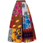 Jupes africaines - Mini-jupe en tissu wax