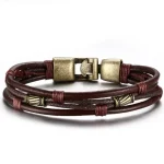 Bracelets africains en cuir pour homme