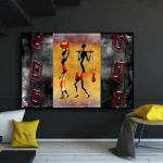 Tableaux africains traditionnels pour salon