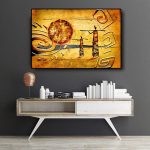 Tableau africain coucher de soleil