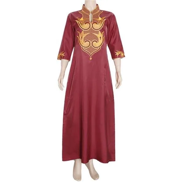 Robe africaine avec broderie – Image 3
