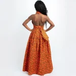 Robe africaine - Grande taille couleur orange