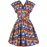 Robe africaine avec motifs traditionnels