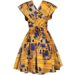 Robe africaine - modèle court en tissu