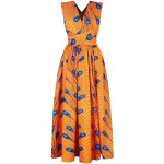 Robe africaine longue en pagne