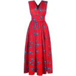 Robe africaine à motifs longue