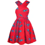 Robe africaine marinière