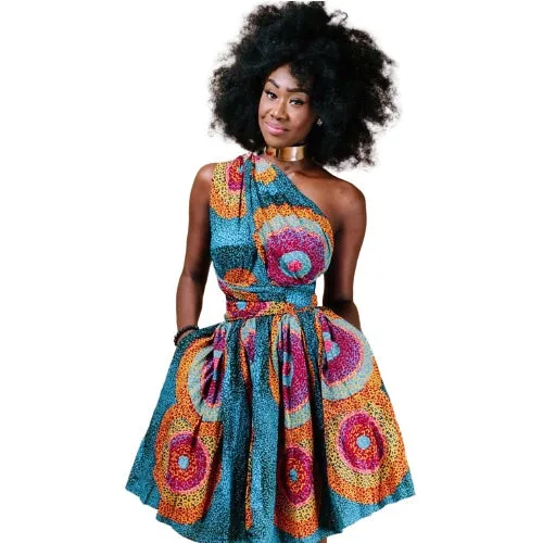 Robe africaine coupe patineuse