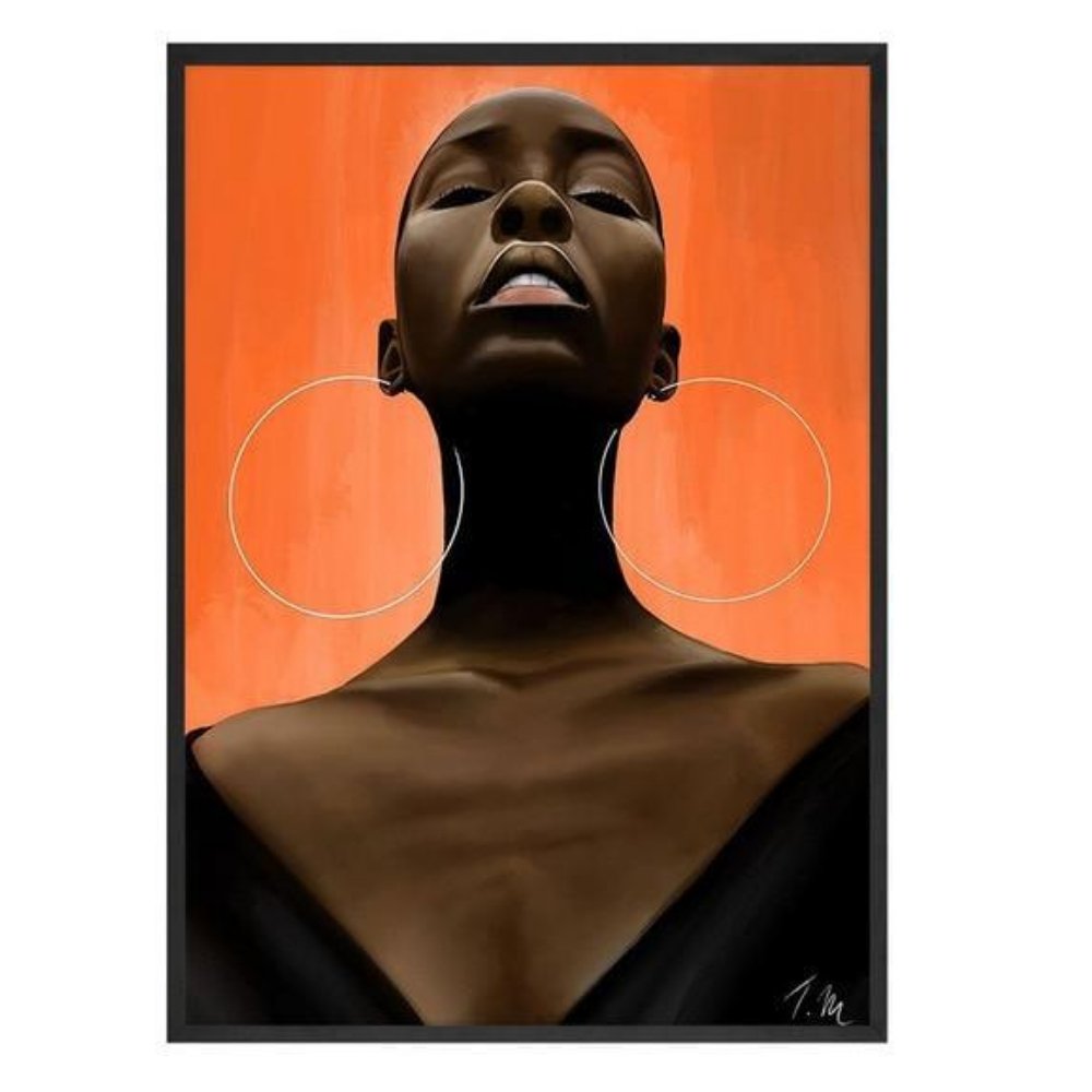 Tableau femme noire fière