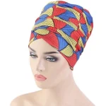 Foulard africain turban bazin